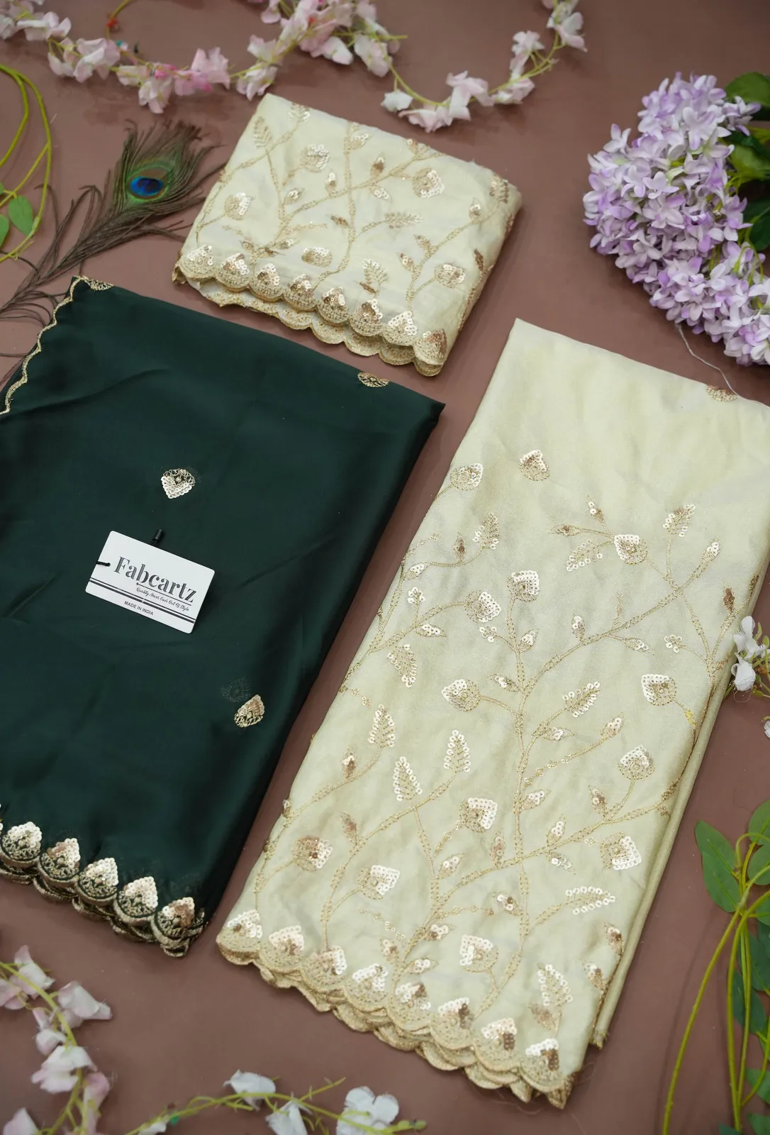 Women's Embroidered Half Saree with Blouse and Dupatta Satyabhumi - Image 51
