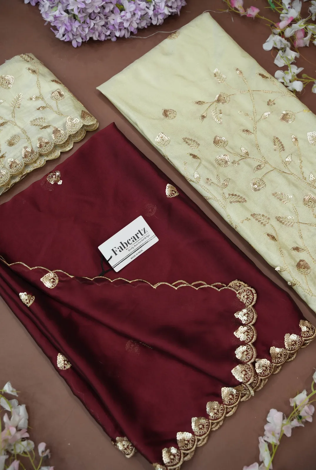 Women's Embroidered Half Saree with Blouse and Dupatta Satyabhumi - Image 56