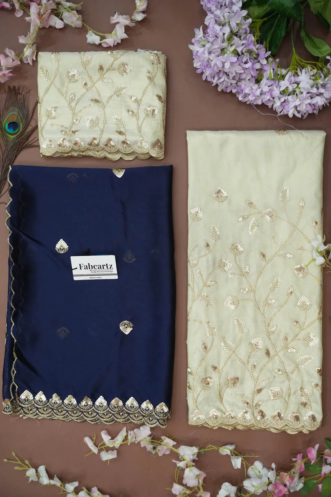 Women's Embroidered Half Saree with Blouse and Dupatta Satyabhumi - Image 62