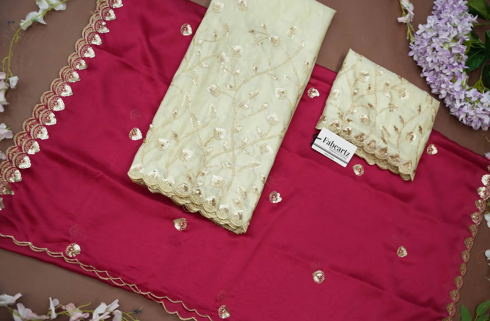 Women's Embroidered Half Saree with Blouse and Dupatta Satyabhumi - Image 72