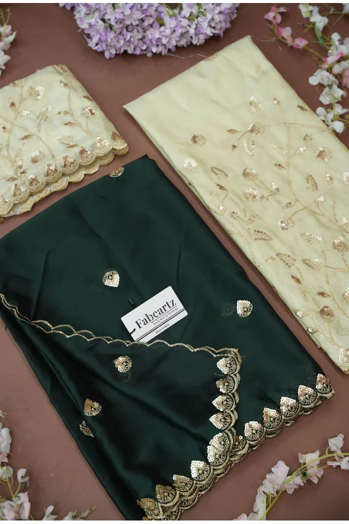 Women's Embroidered Half Saree with Blouse and Dupatta Satyabhumi - Image 34