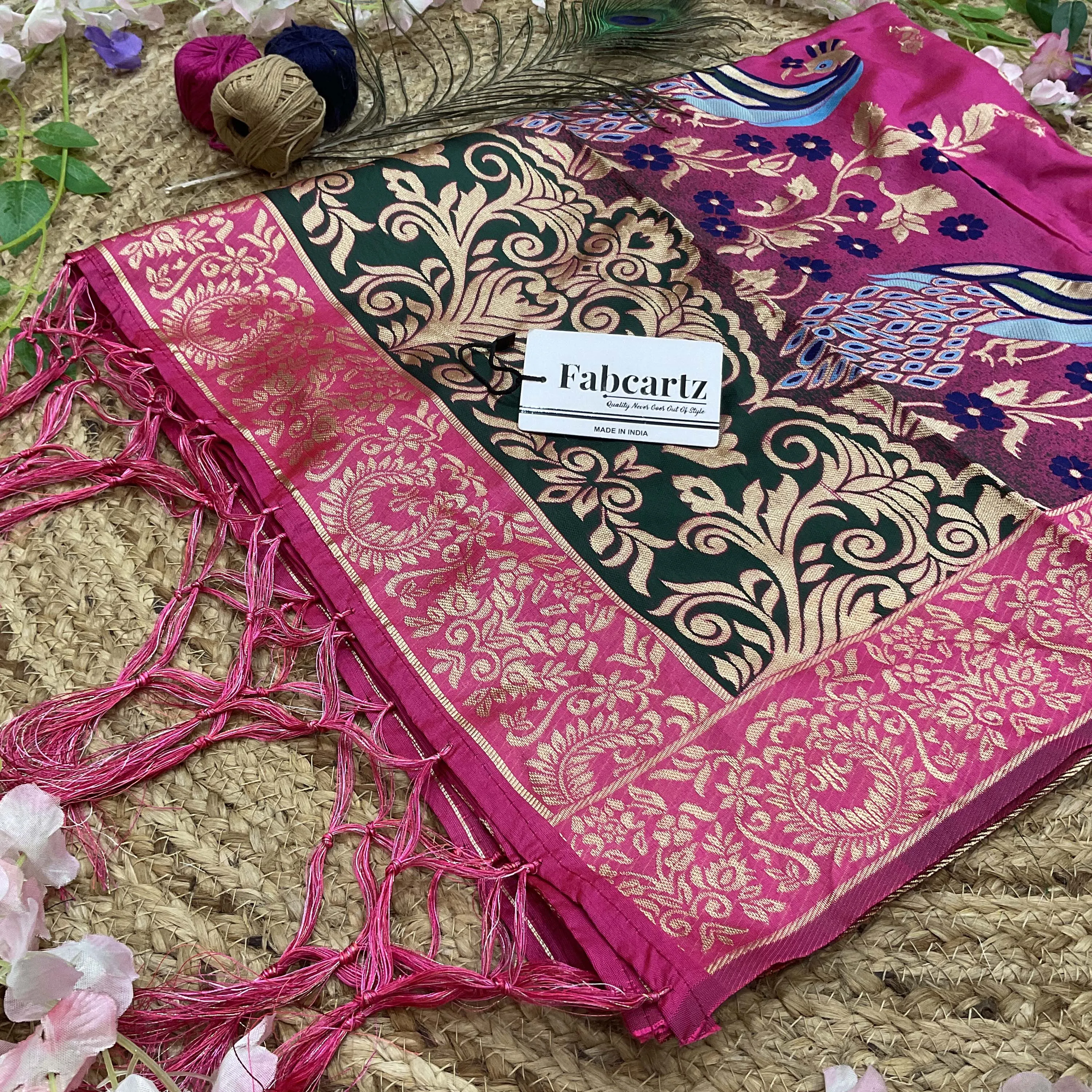 Beautiful Jacquard Woven Design Dupatta for women | Only Dupatta SawanDup - Image 4