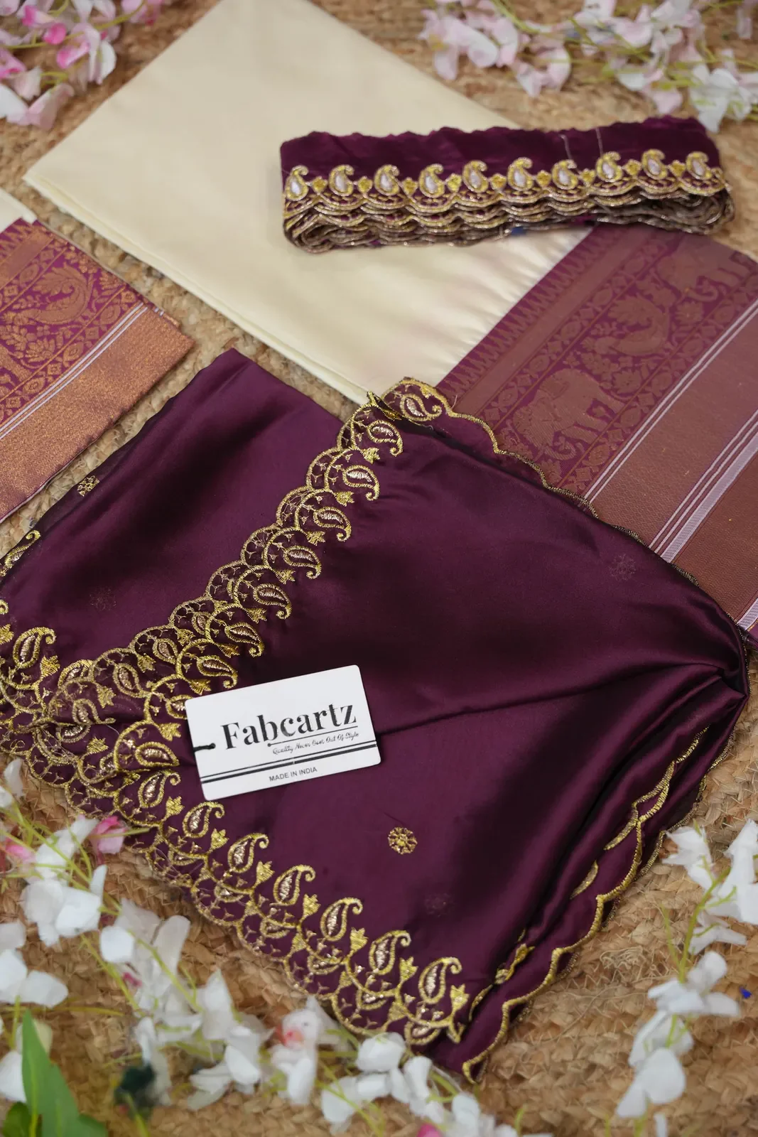 Women's Woven Design Half Saree with Embroidered Blouse and Dupatta Sharvika - Image 62