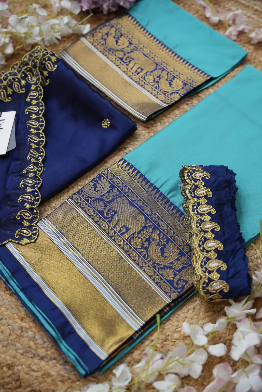 Women's Woven Design Half Saree with Embroidered Blouse and Dupatta Sharvika - Image 69