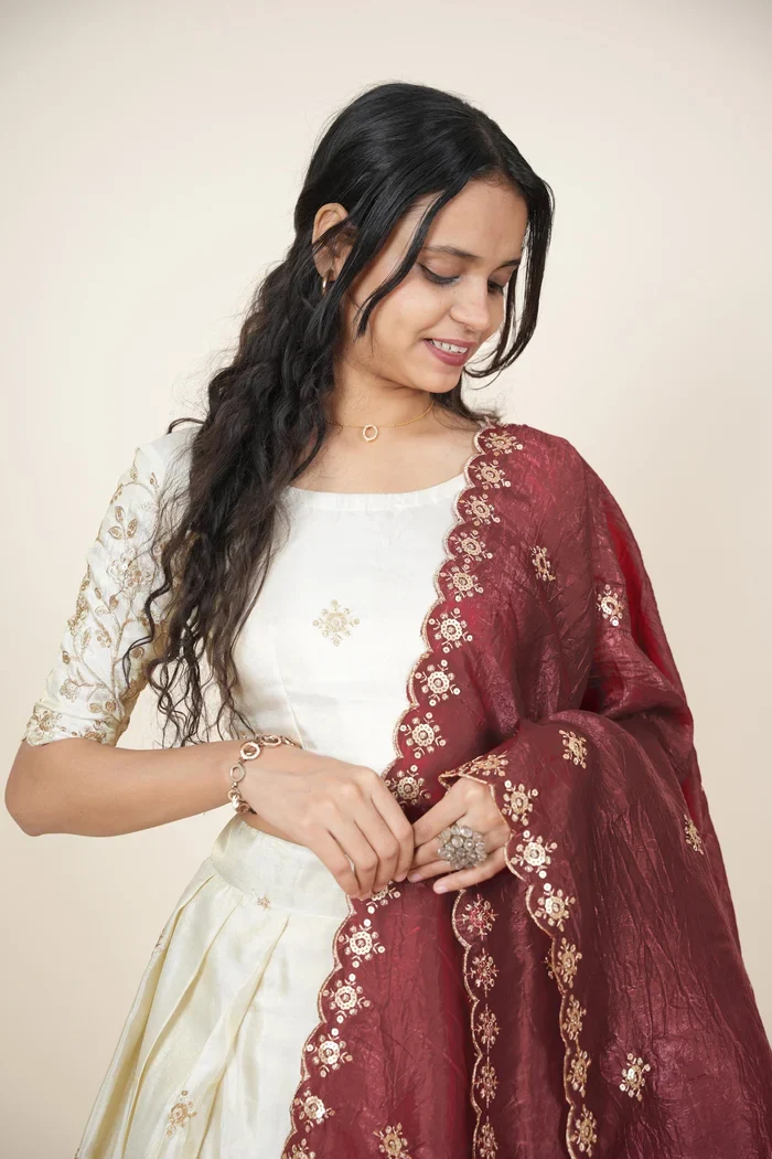South Indian Festival Traditional Lehenga Choli Shizuka - Image 20