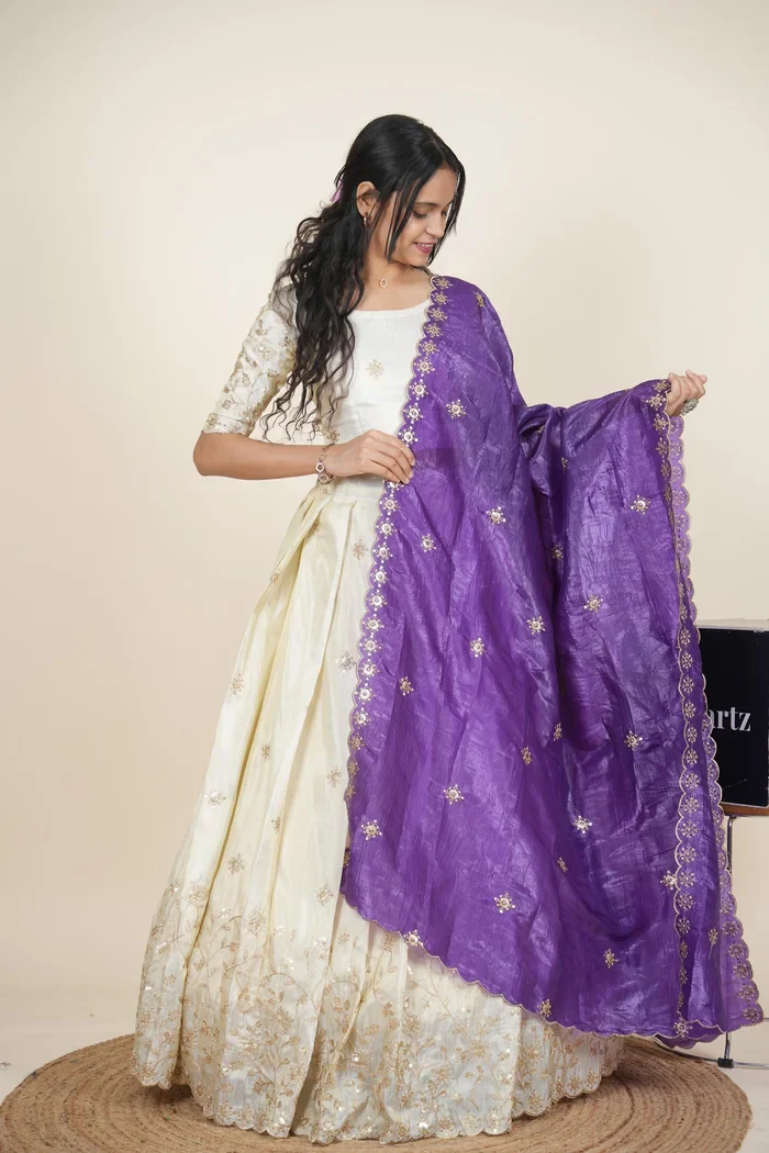 South Indian Festival Traditional Lehenga Choli Shizuka - Image 5