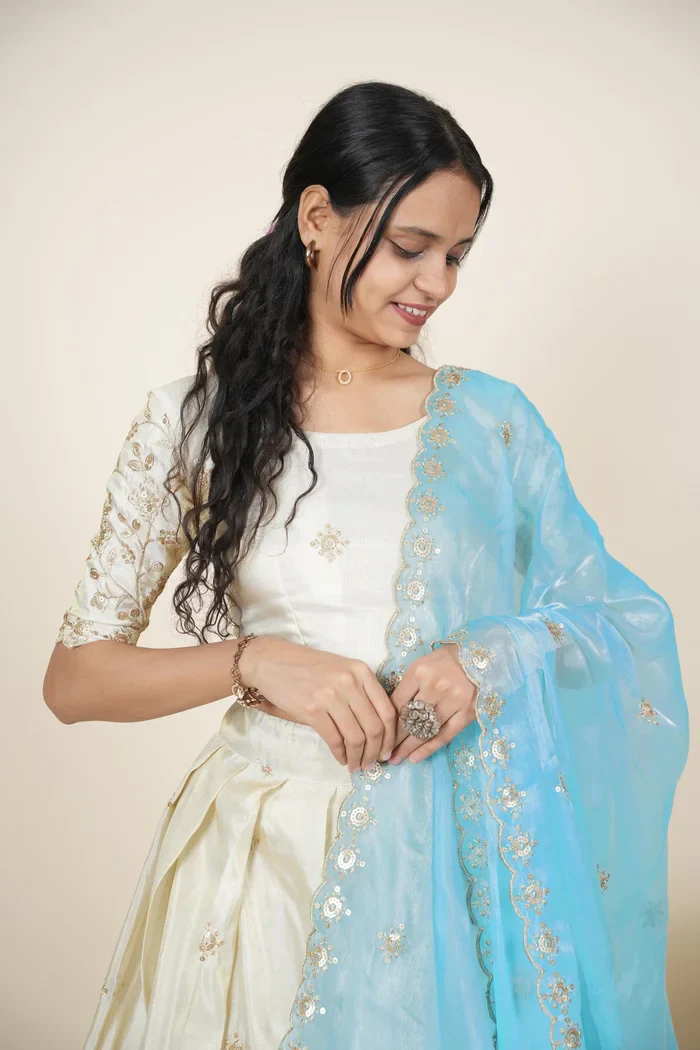 South Indian Festival Traditional Lehenga Choli Shizuka - Image 55