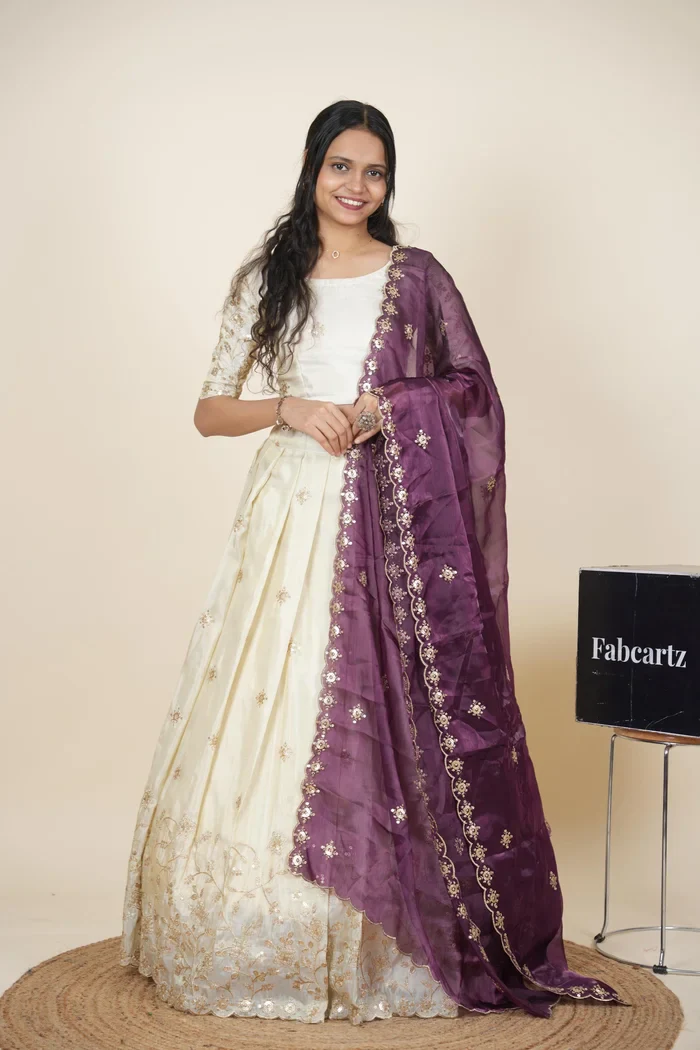 South Indian Festival Traditional Lehenga Choli Shizuka - Image 90