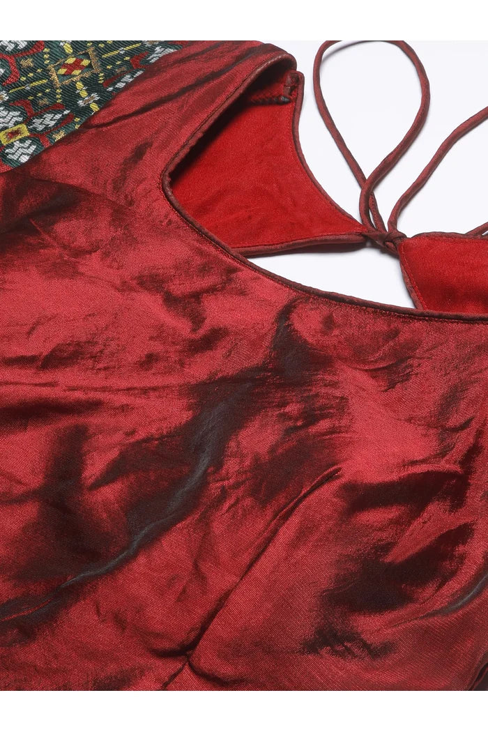 South Indian Festival Traditional Half Saree Patola - Image 35