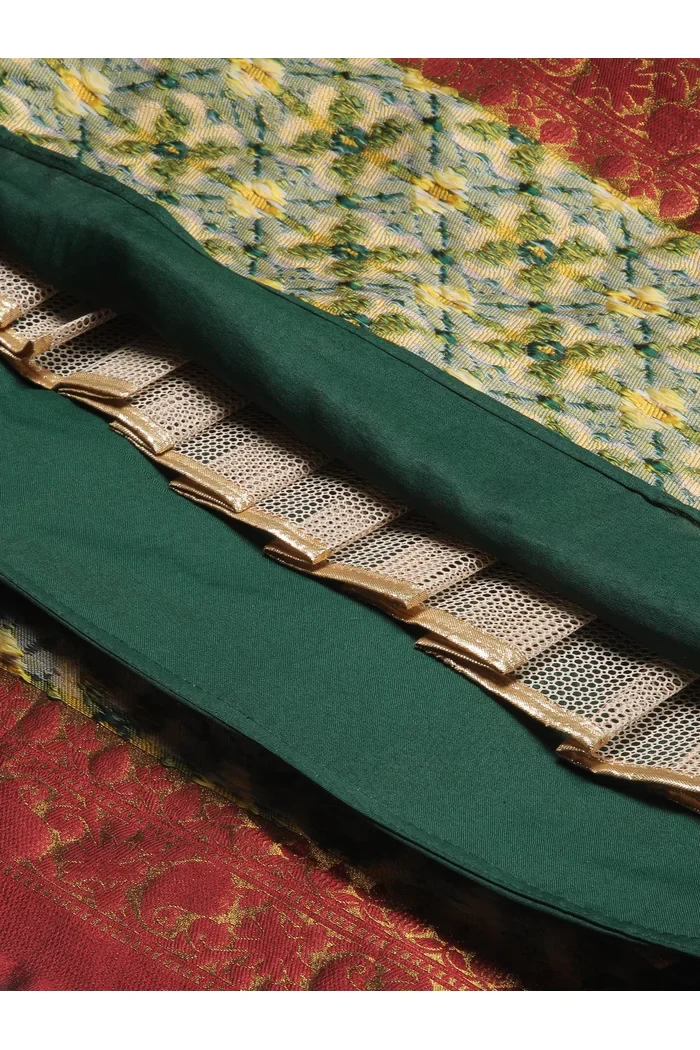 South Indian Festival Traditional Half Saree Patola - Image 48