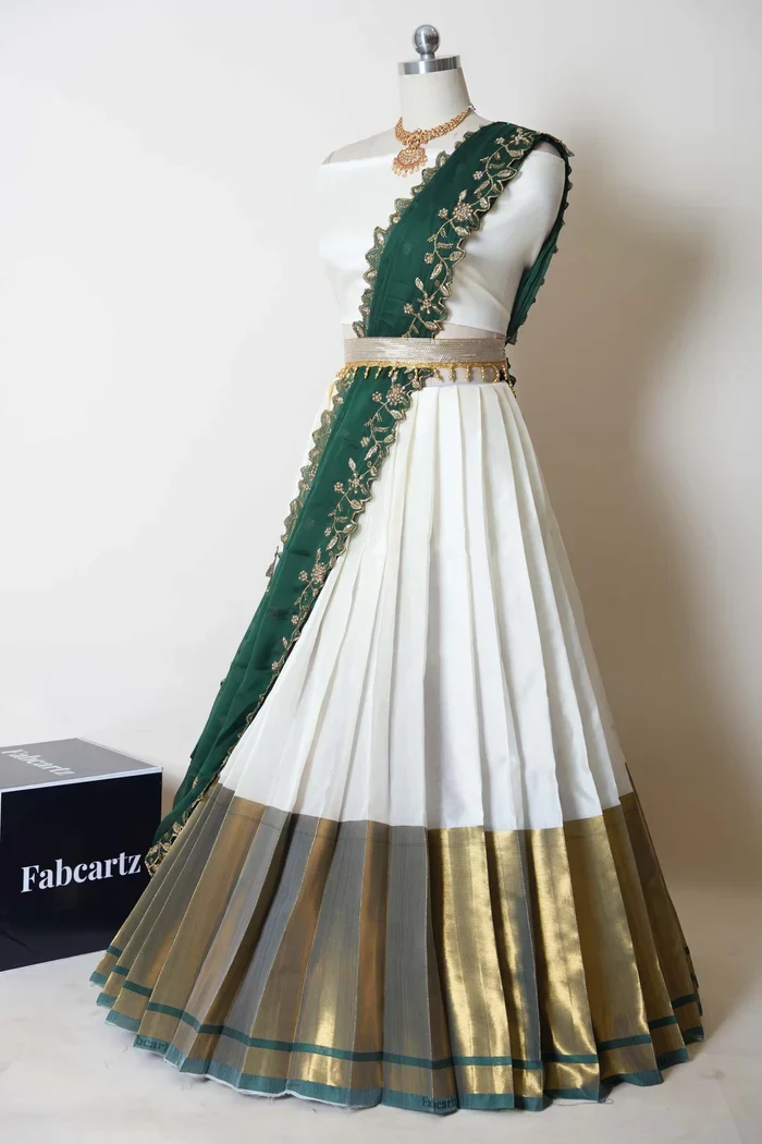 South Indian Festival Traditional Half Saree Zara - Image 11