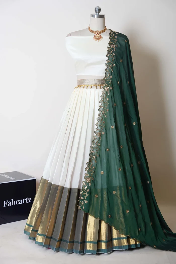 South Indian Festival Traditional Half Saree Zara - Image 12