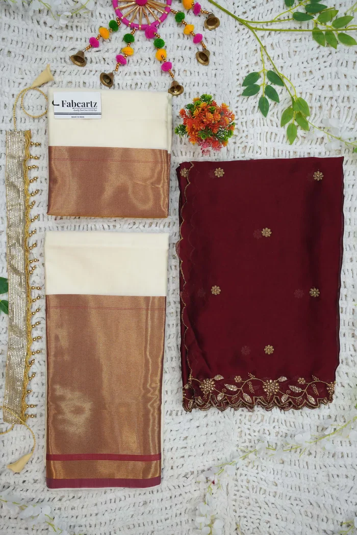 South Indian Festival Traditional Half Saree Zara - Image 15