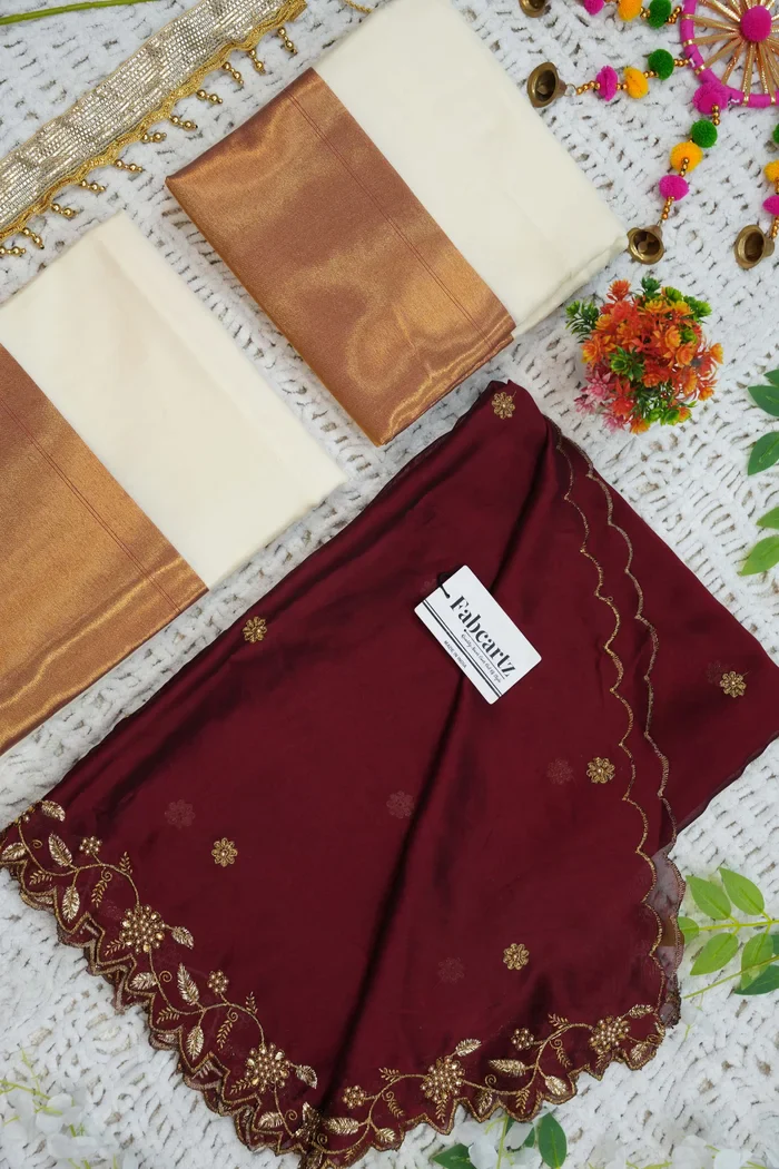 South Indian Festival Traditional Half Saree Zara - Image 17