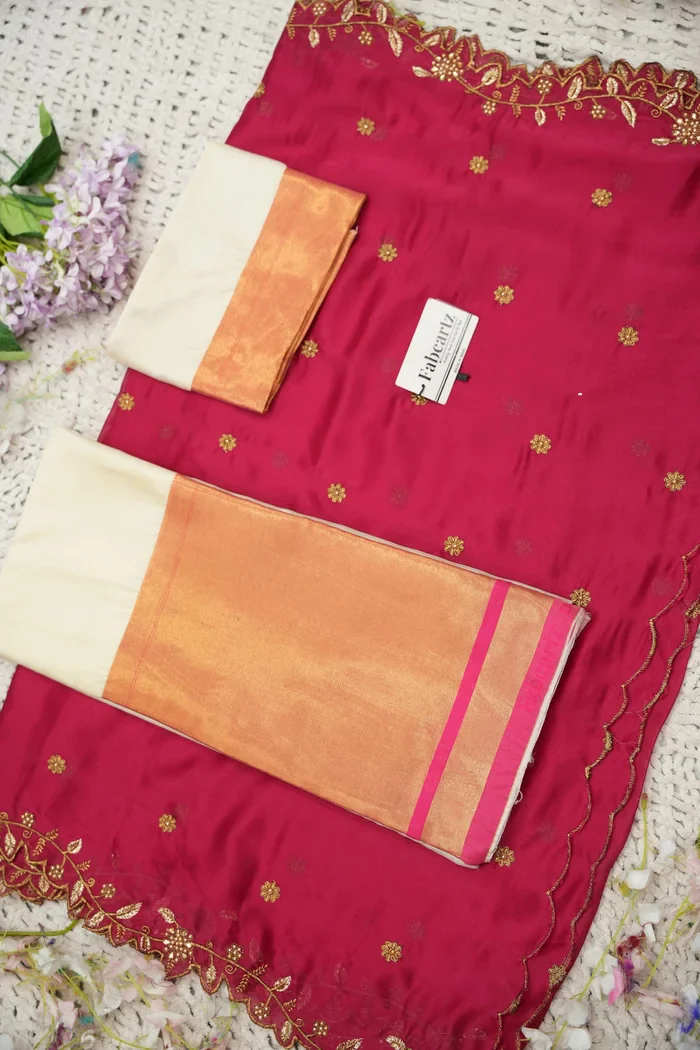 South Indian Festival Traditional Half Saree Zara - Image 50