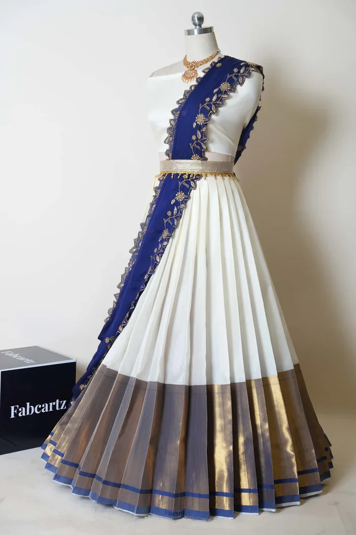 South Indian Festival Traditional Half Saree Zara - Image 7