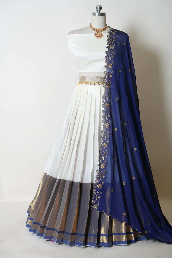 South Indian Festival Traditional Half Saree Zara - Image 8