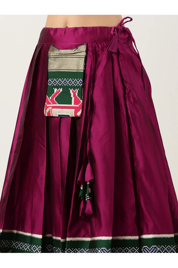 South Indian Festival Traditional Half Saree Prekshu - Image 17
