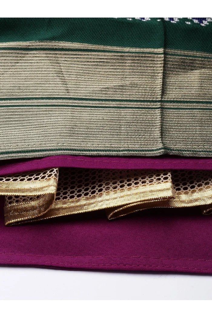 South Indian Festival Traditional Half Saree Prekshu - Image 18