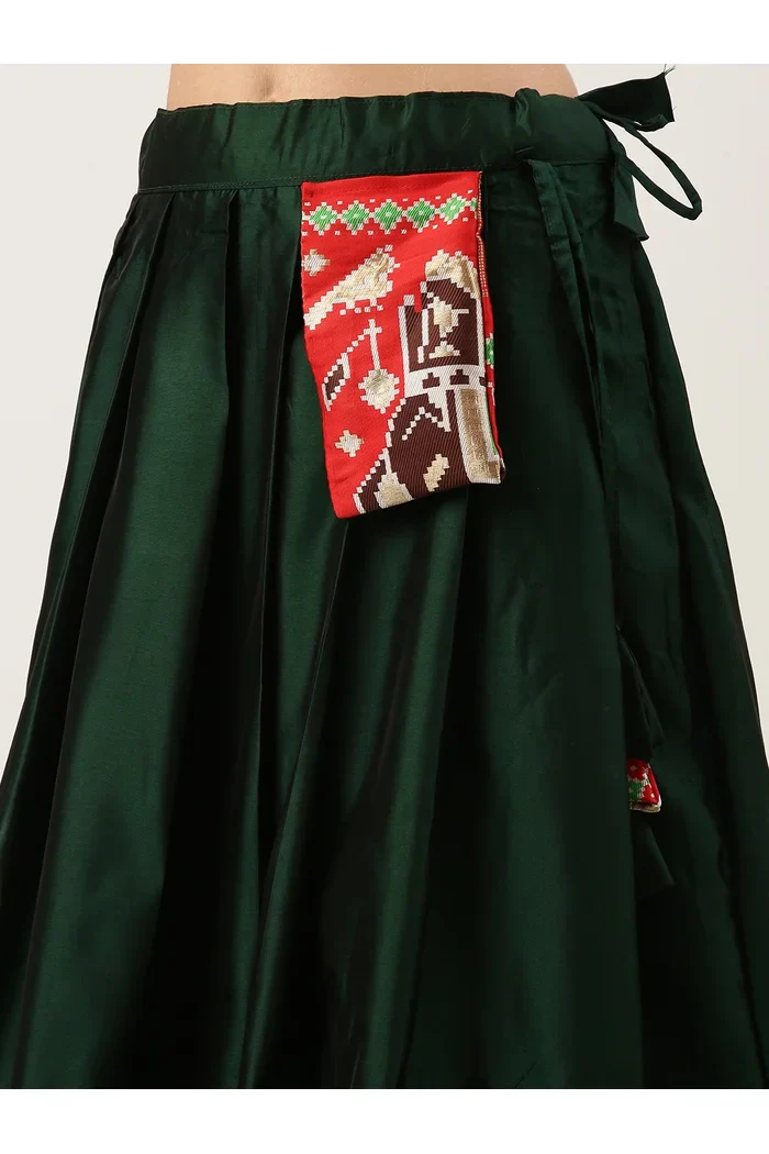 South Indian Festival Traditional Half Saree Prekshu - Image 26
