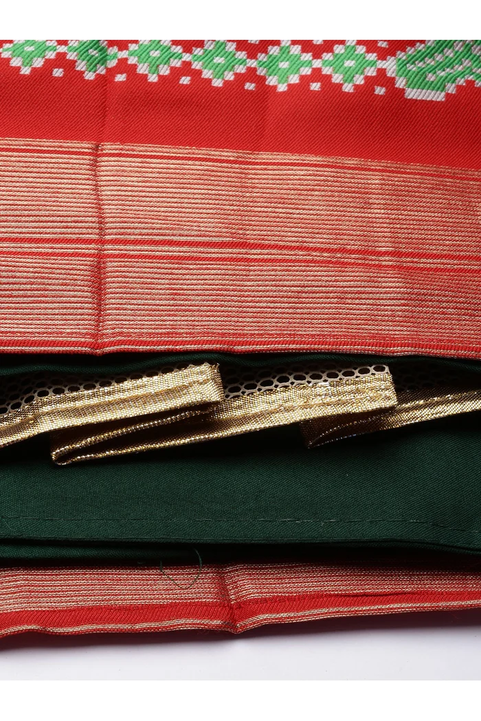 South Indian Festival Traditional Half Saree Prekshu - Image 27