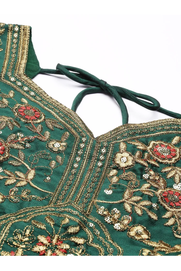 South Indian Festival Traditional Half Saree Prekshu - Image 5