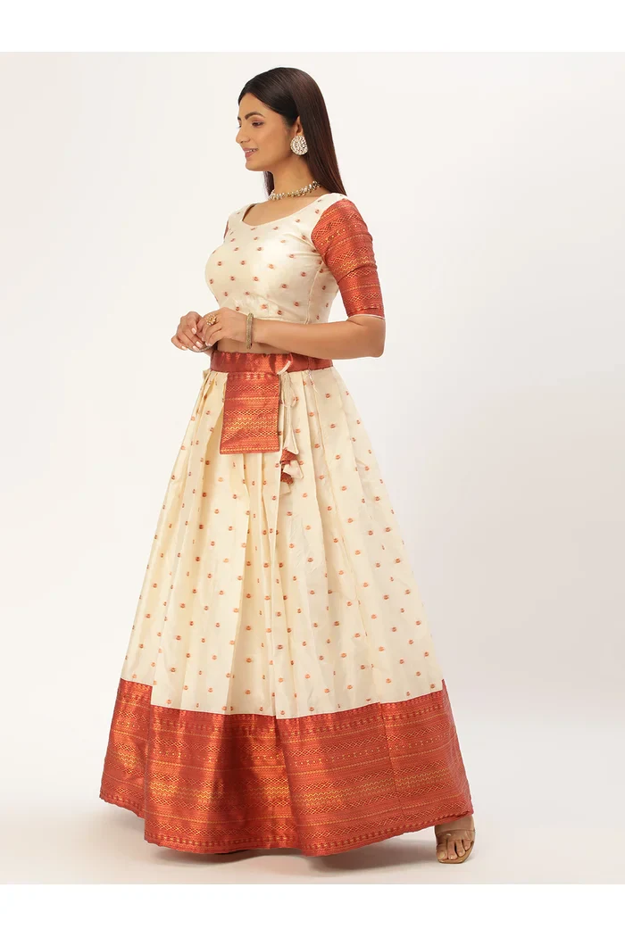 South Indian Festival Traditional Half Saree Sahithi - Image 4