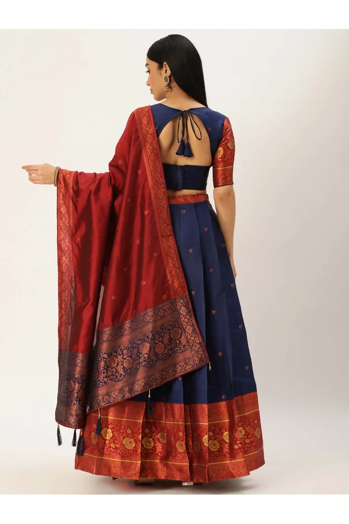 South Indian Festival Traditional Half Saree Dilwale - Image 11