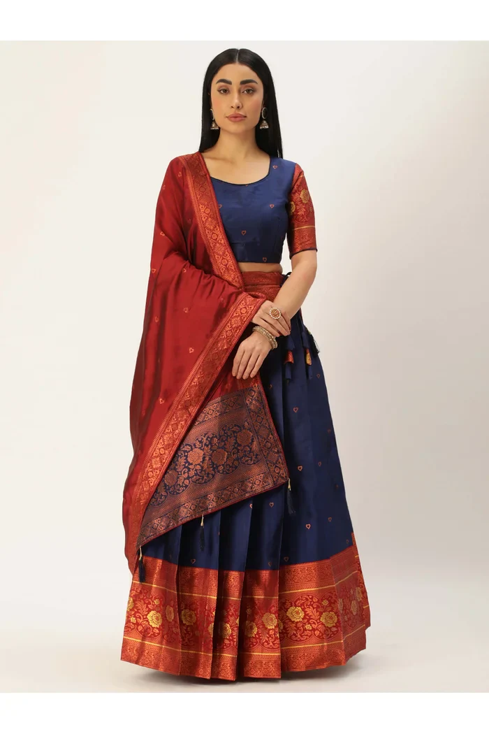 South Indian Festival Traditional Half Saree Dilwale - Image 12