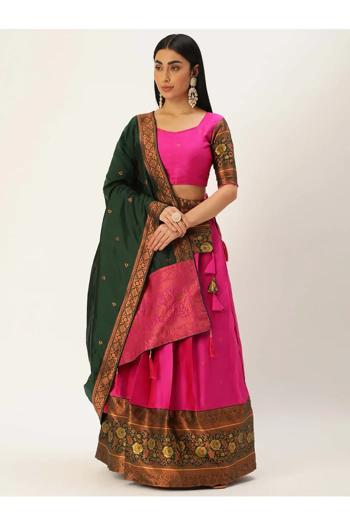 South Indian Festival Traditional Half Saree Dilwale - Image 39