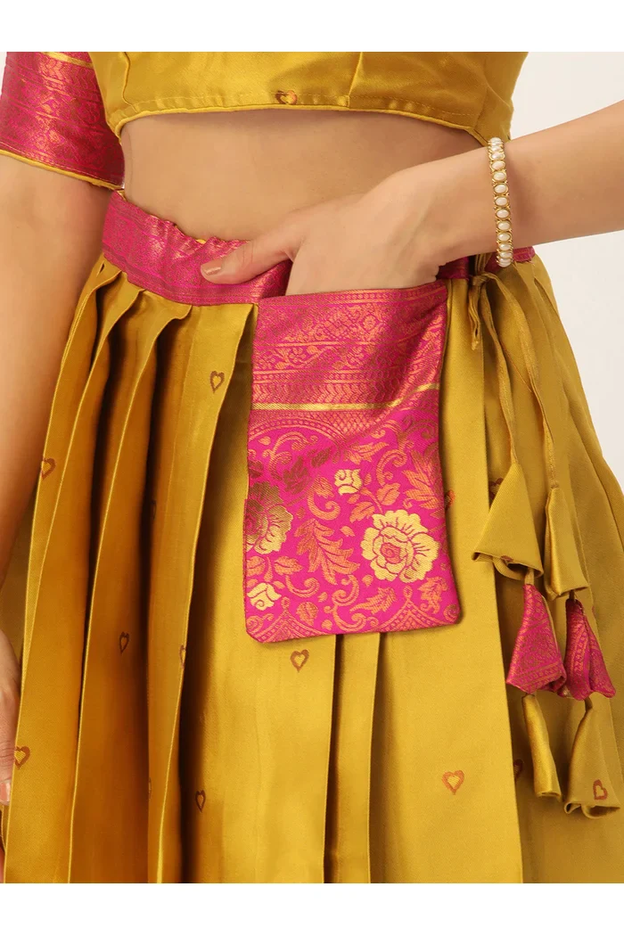 South Indian Festival Traditional Half Saree Dilwale - Image 7