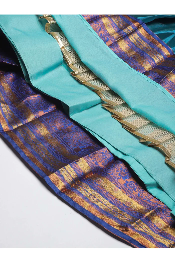 South Indian Festival Traditional Half Saree SquarePAttu - Image 27