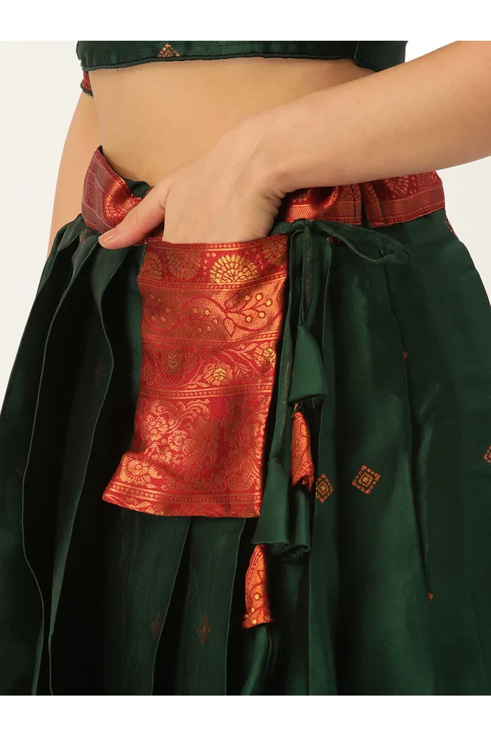 South Indian Festival Traditional Half Saree SquarePAttu - Image 51