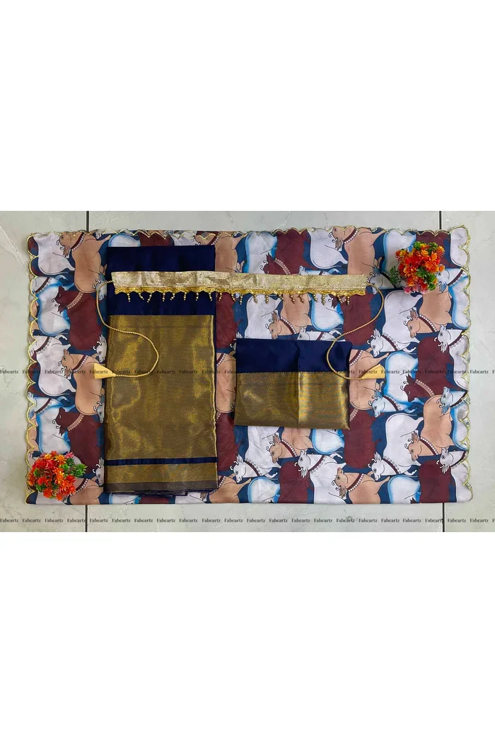 South Indian Festival Traditional Half Saree CowPAttu - Image 57
