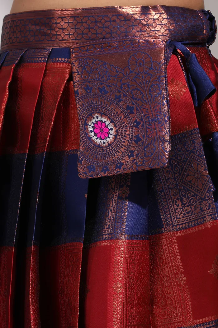 South Indian Festival Traditional Half Saree Vishnu - Image 16