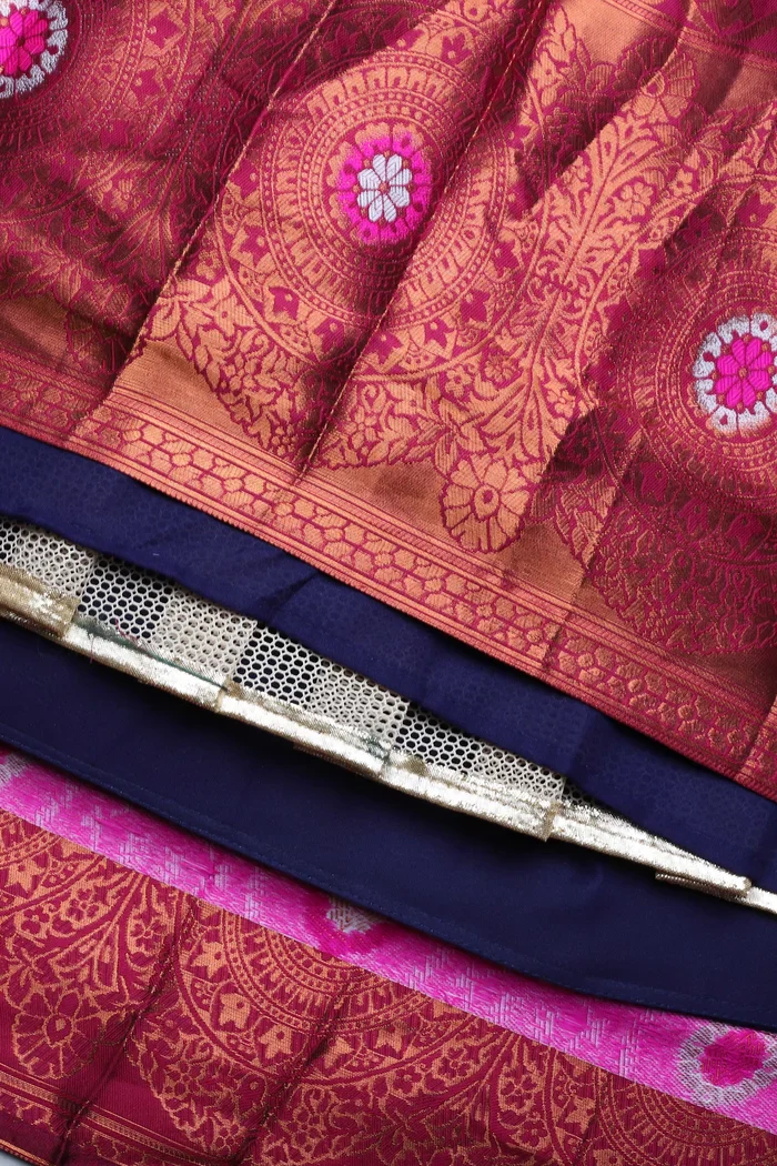 South Indian Festival Traditional Half Saree Vishnu - Image 38