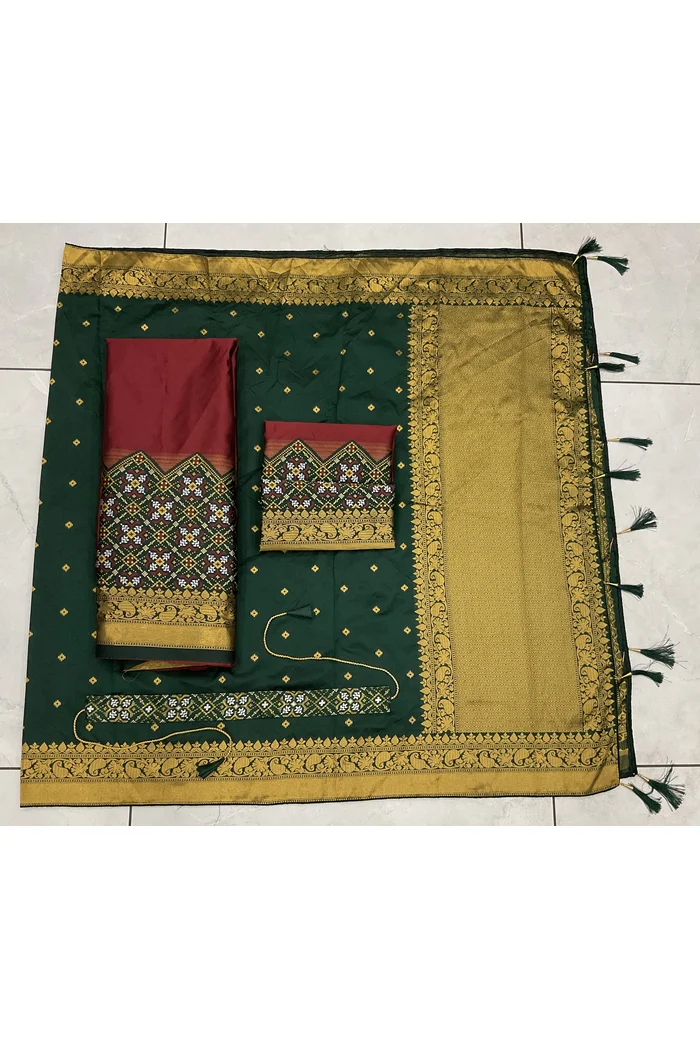South Indian Festival Traditional Half Saree Patola - Image 55