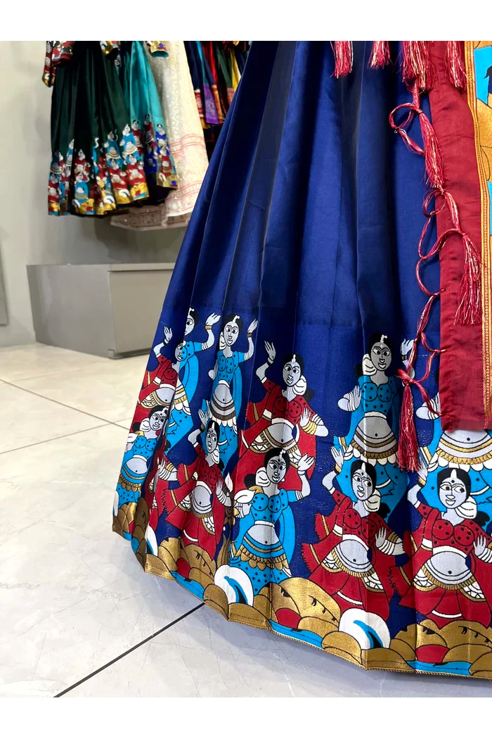 South Indian Festival Traditional Half Saree (Dhingli) - Image 15