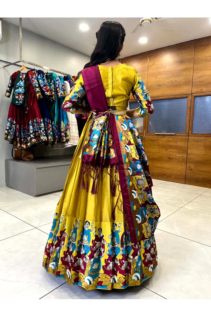 South Indian Festival Traditional Half Saree (Dhingli) - Image 18