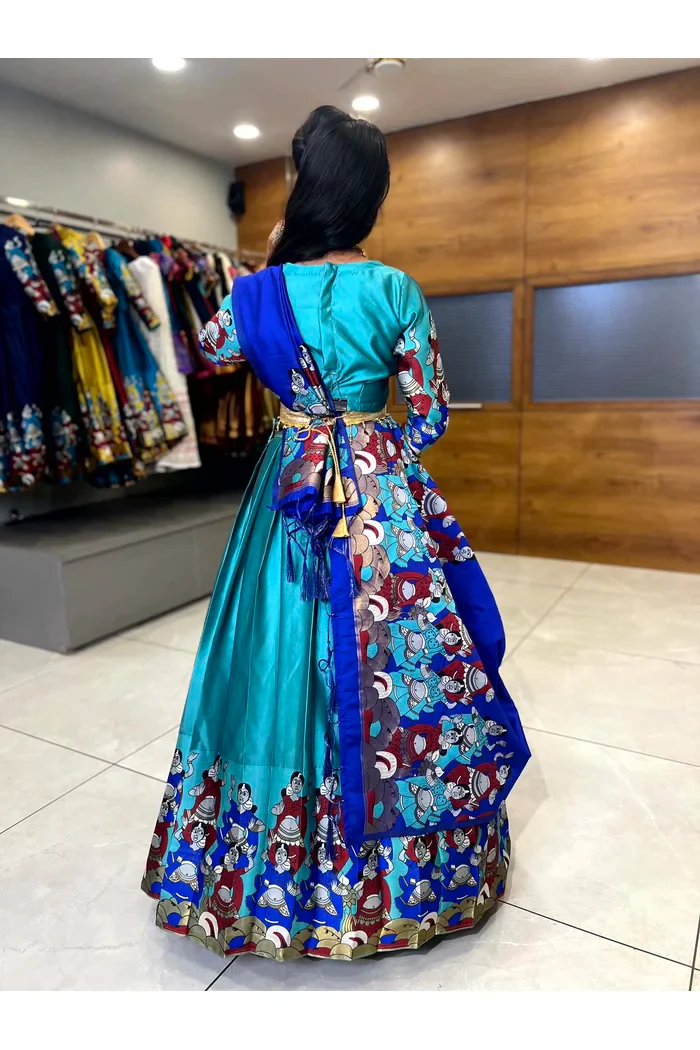 South Indian Festival Traditional Half Saree (Dhingli) - Image 26