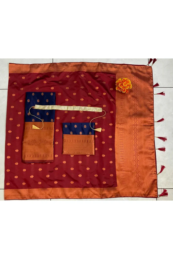 South Indian Festival Traditional Half Saree Kantara - Image 46