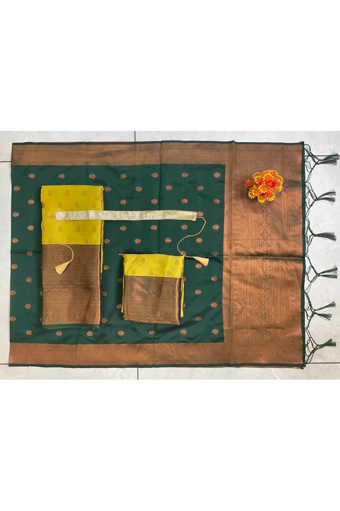 South Indian Festival Traditional Half Saree Kantara - Image 50