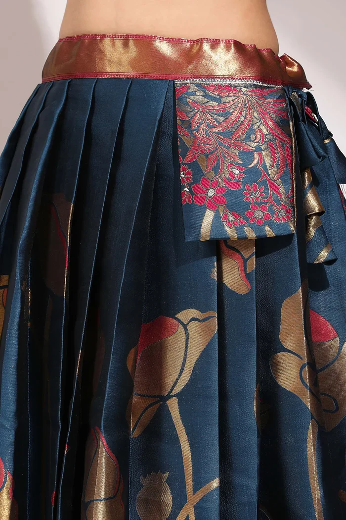 South Indian Festival Traditional Half Saree EcoPattu - Image 41