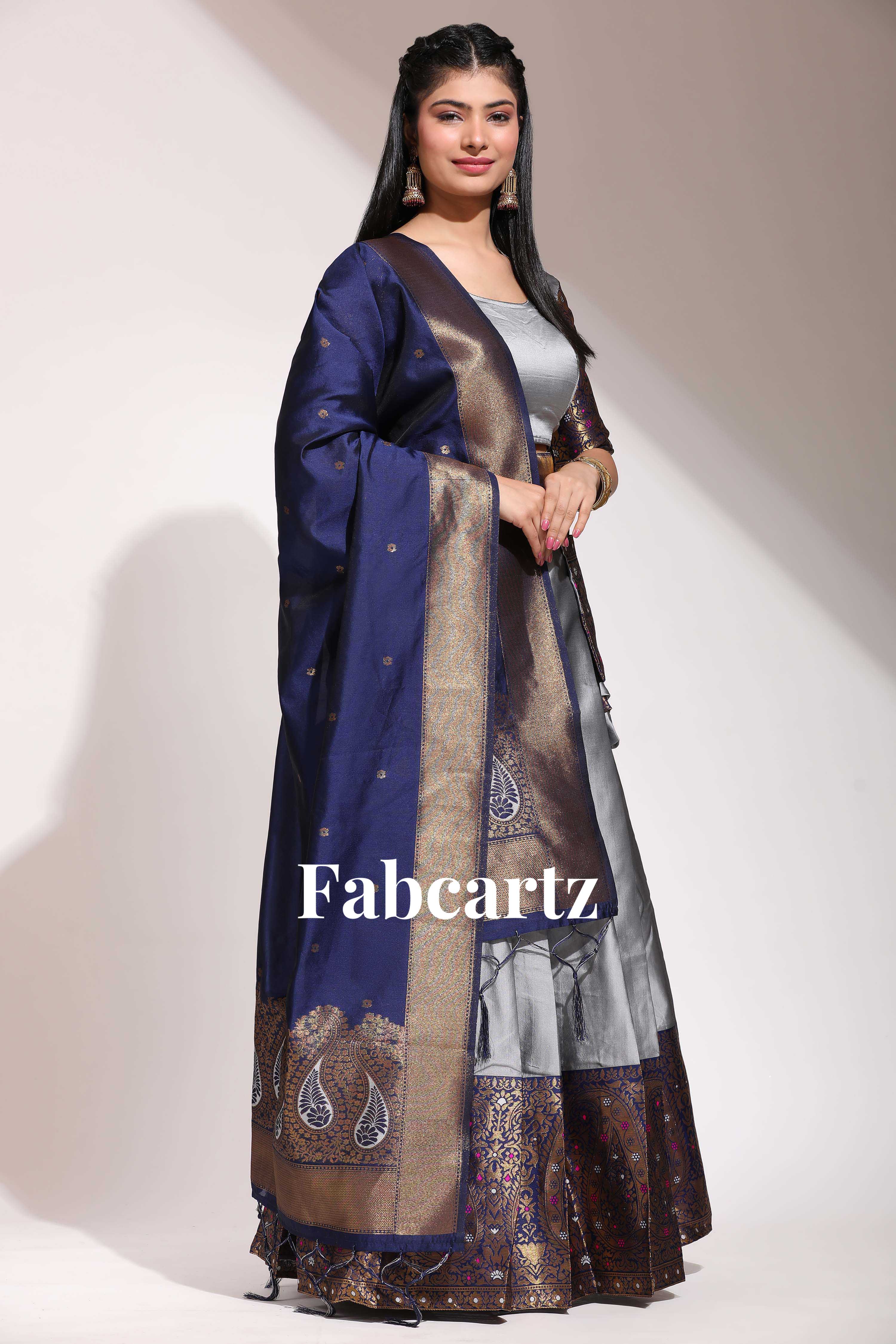 South Indian Festival Traditional Half Saree Sarojini - Image 3