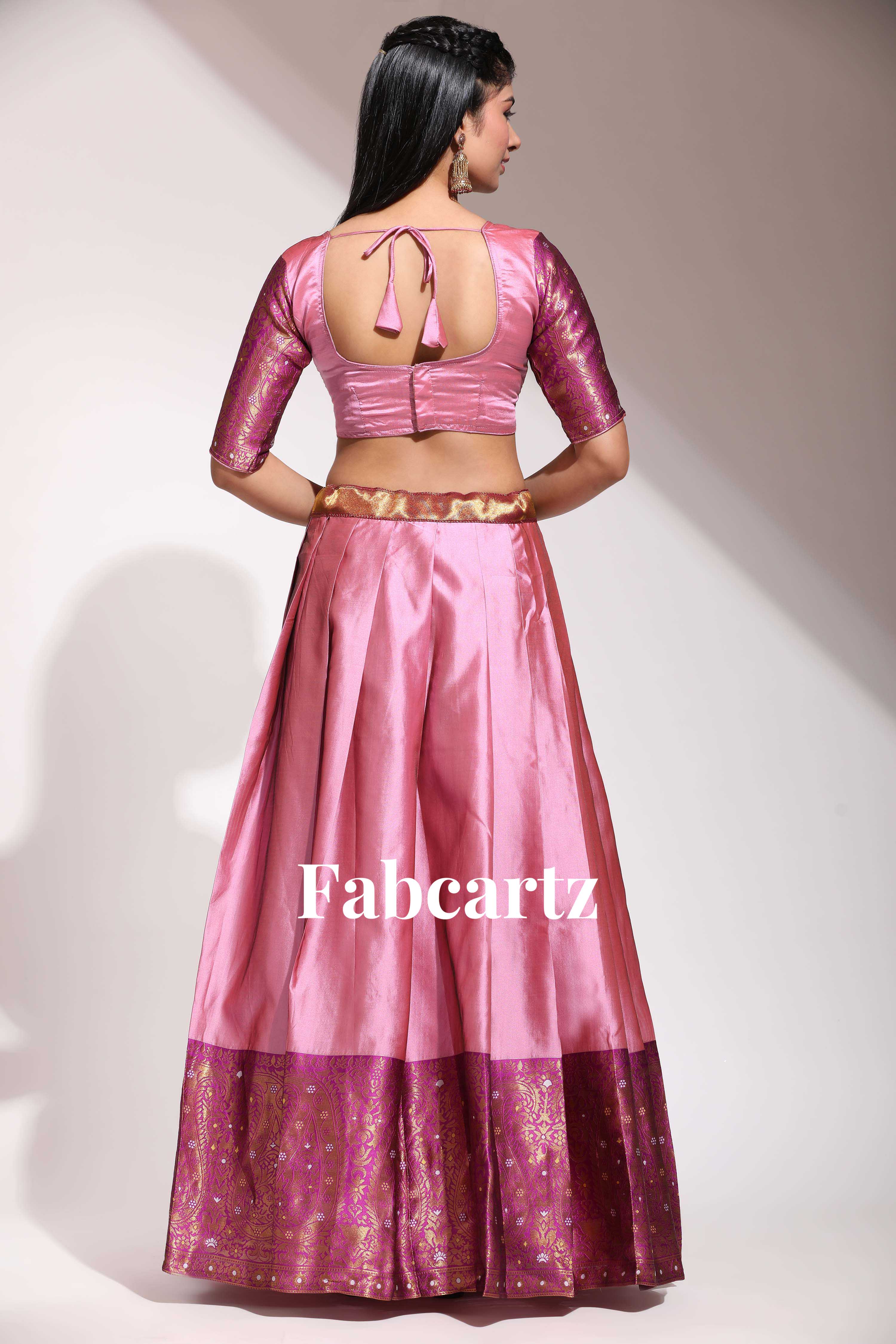 South Indian Festival Traditional Half Saree Sarojini - Image 53