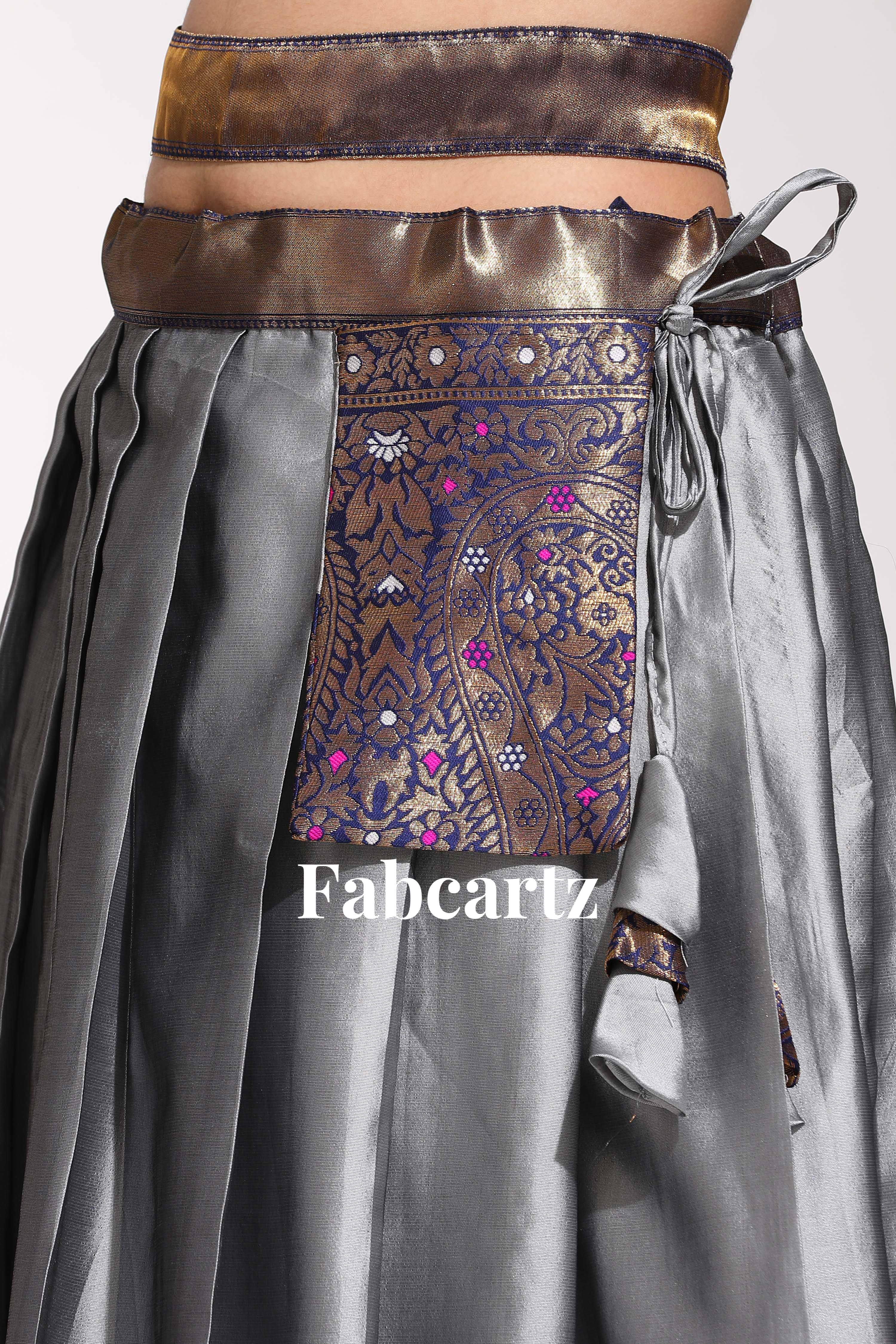 South Indian Festival Traditional Half Saree Sarojini - Image 8