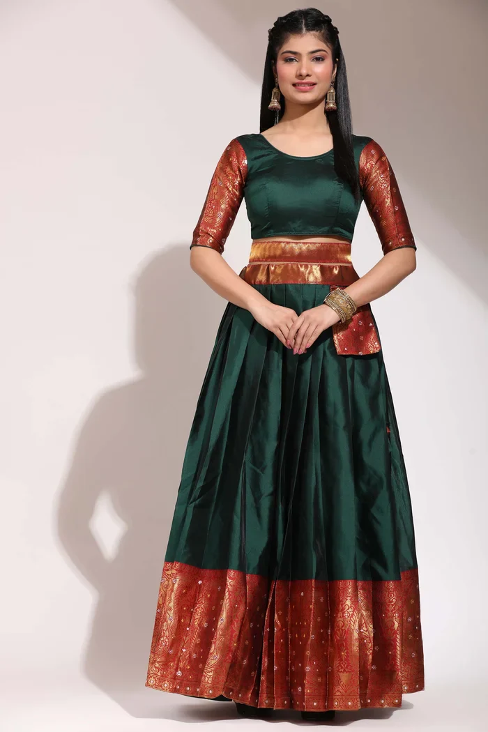 South Indian Festival Traditional Half Saree Sarojini - Image 16