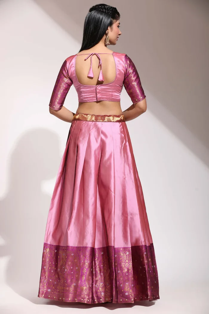 South Indian Festival Traditional Half Saree Sarojini - Image 2