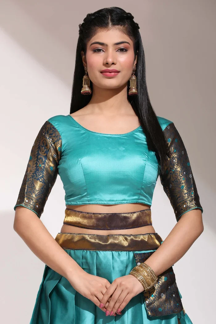 South Indian Festival Traditional Half Saree Sarojini - Image 40