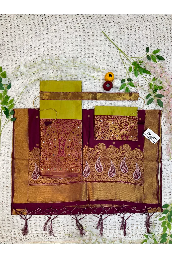 South Indian Festival Traditional Half Saree Sarojini - Image 64